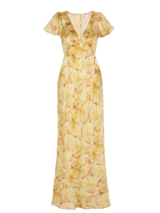 Selkie Flutter Slip Dress Sunshine Flight Medium
